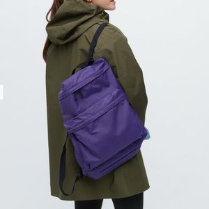 Uniqlo nwt purple backpack bag tote multi